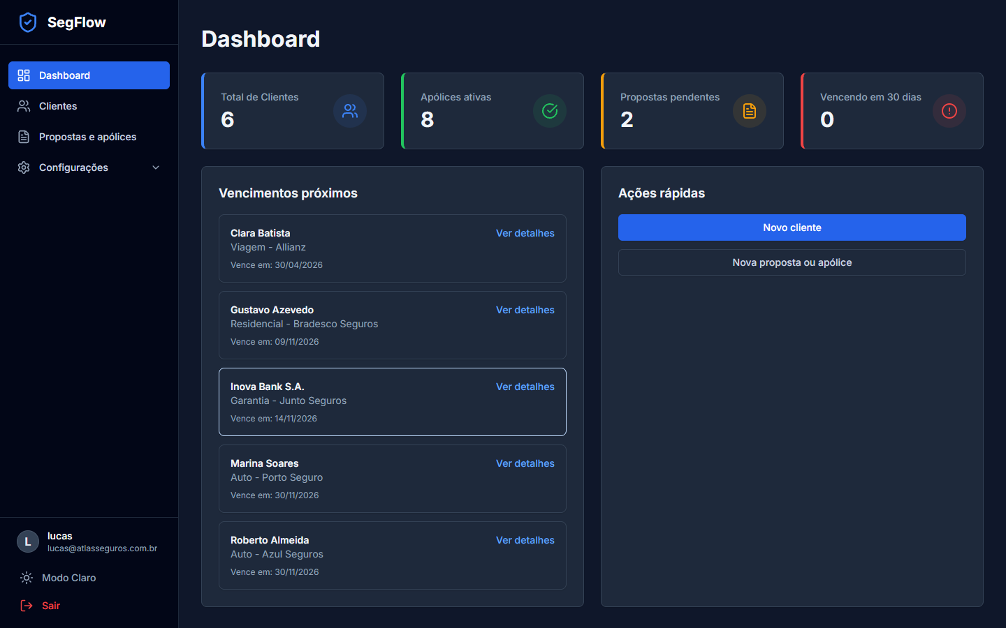 Captura de tela do recurso
